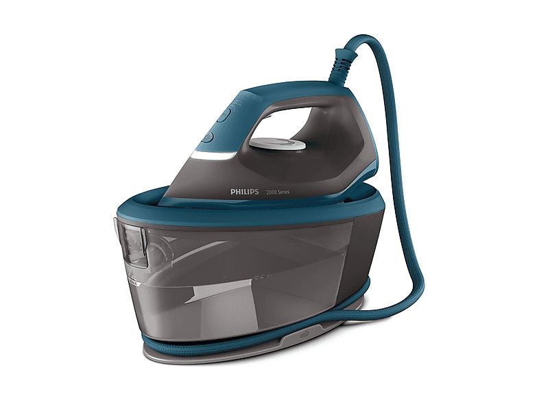 FERRO CALDAIA PHILIPS Series 2000 PSG2001/80, Potenza 2400 W, pompa 6 bar, Vapore continuo fino a 130 g/min, Sistema anticalcare integrato, Capacità serbatoio 1,4 l, Piastra in Ceramica