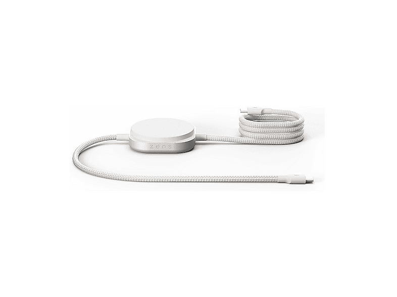 OTTERBOX ZENS Wireless Charging Cable Pro 2, Cavo di Ricarica USB-C a da 1.5 m, MagSafe e Qi2 15W, Compatibile con iPhone Air/17/16/15/14/13/12 AirPods, Bianco