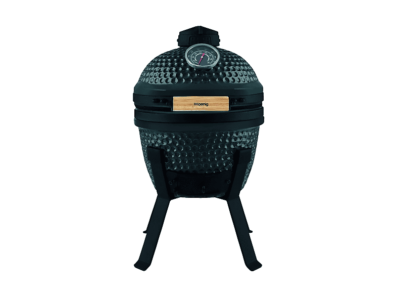 BARBECUE A CARBONELLA H.KOENIG YOKO13, Carbone, Griglia da 26 x cm, Acciaio inossidabile, Copertura, Verde scuro