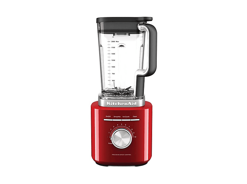 FRULLATORE KITCHENAID 5KSB2073EER, Potenza 1700 W, Caraffa da 2 l, 10 velocità, Tritan privo di bisfenolo A, Lama asimmetrica in acciaio inox; Lavabile lavastoviglie., Rosso imperiale