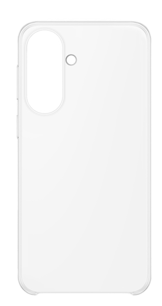 Funda de teléfono transparente con recorte para cámara y flash.