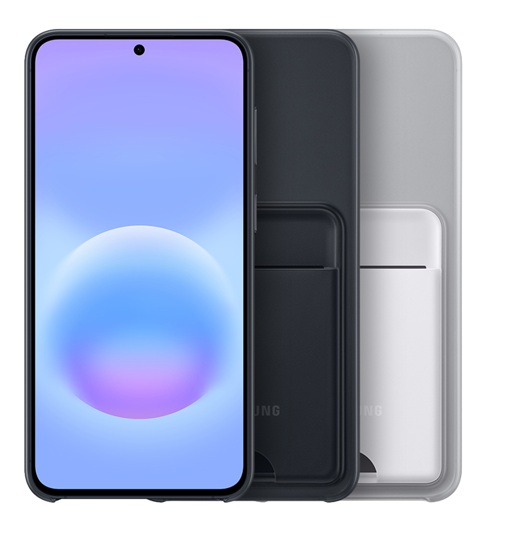 Un smartphone con fundas oscura y clara, uno al lado del otro.