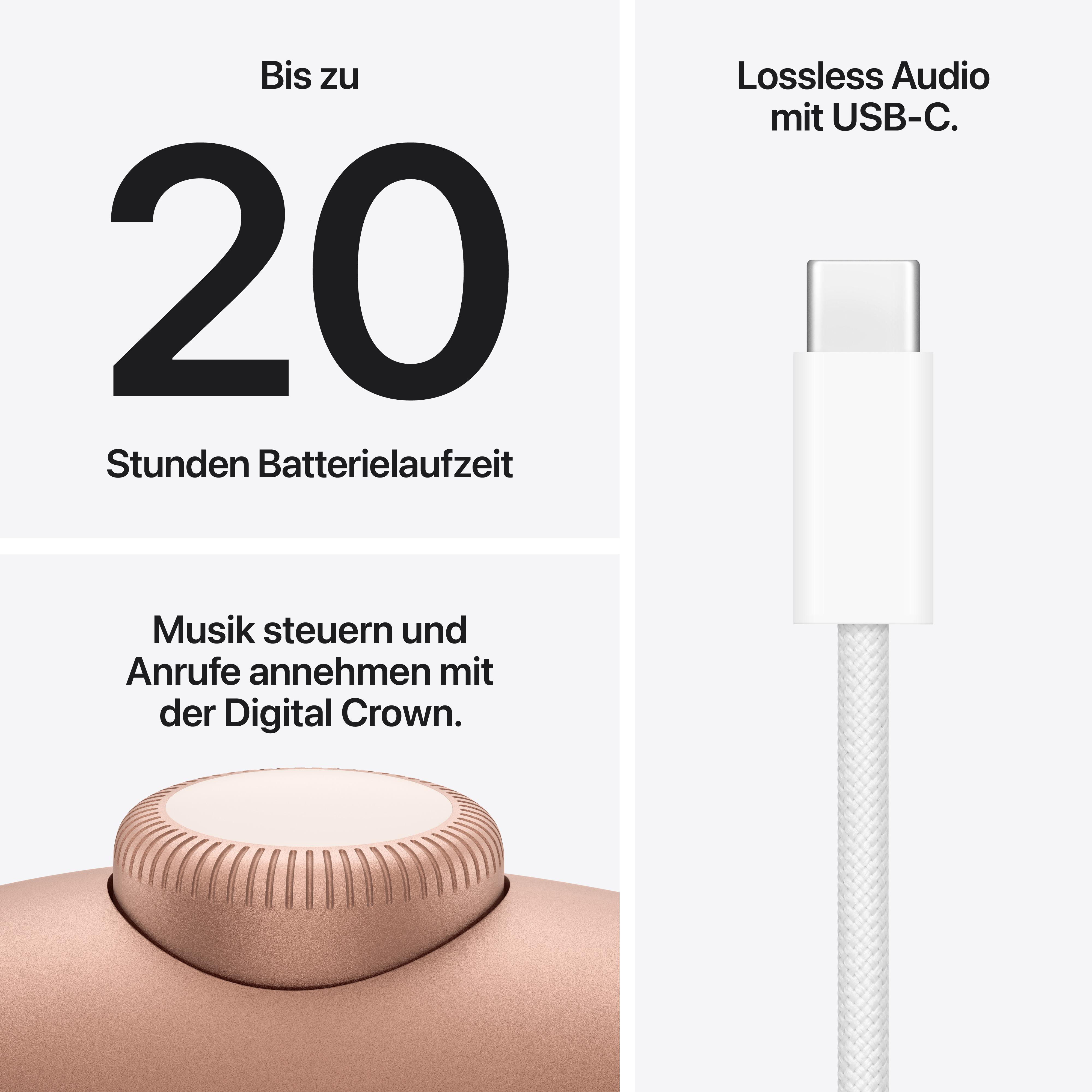 Bis zu 20 Std. Laufzeit, USB-C Audio und Digital Crown.