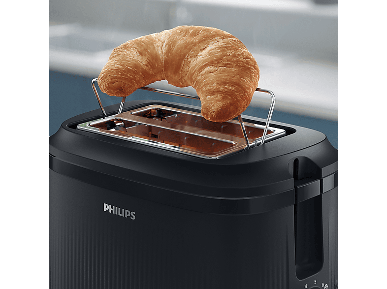 Philips HD2511/90 Series 3000 Toaster (Schwarz, 900 Watt, Schlitze: 2) — Foto 3 von 5