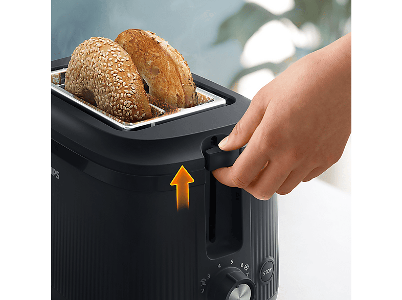 Philips HD2511/90 Series 3000 Toaster (Schwarz, 900 Watt, Schlitze: 2) — Foto 4 von 5
