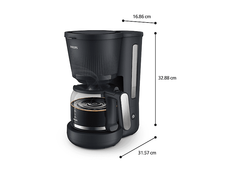 Philips HD7411/90 Series 3000 Kaffeemaschine Schwarz — Foto 3 von 5