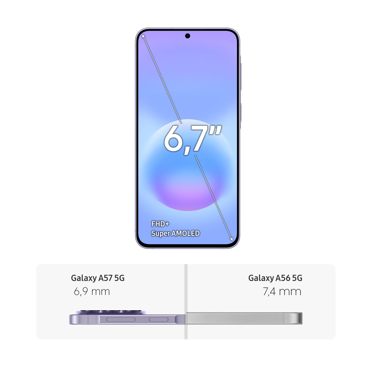 Ein Smartphone mit 6,7 Zoll FHD+ Super AMOLED-Display und zwei Modellen.