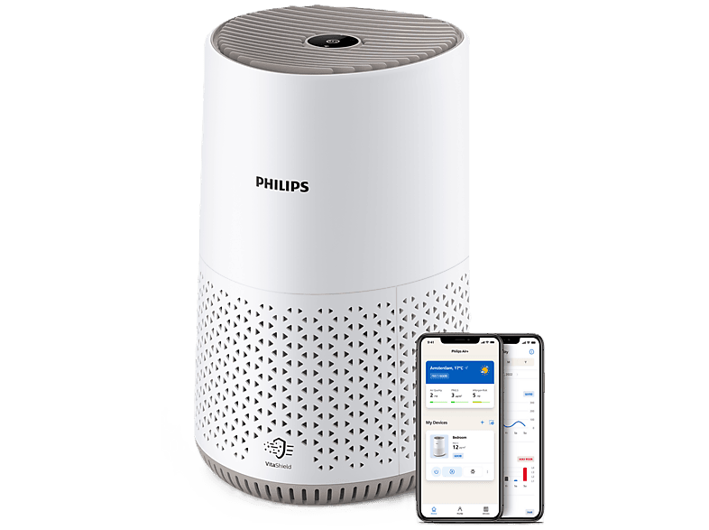 Philips AC0650/10 Series 600 Luftreiniger Weiß (12 Watt, Raumgröße: 44 m²)