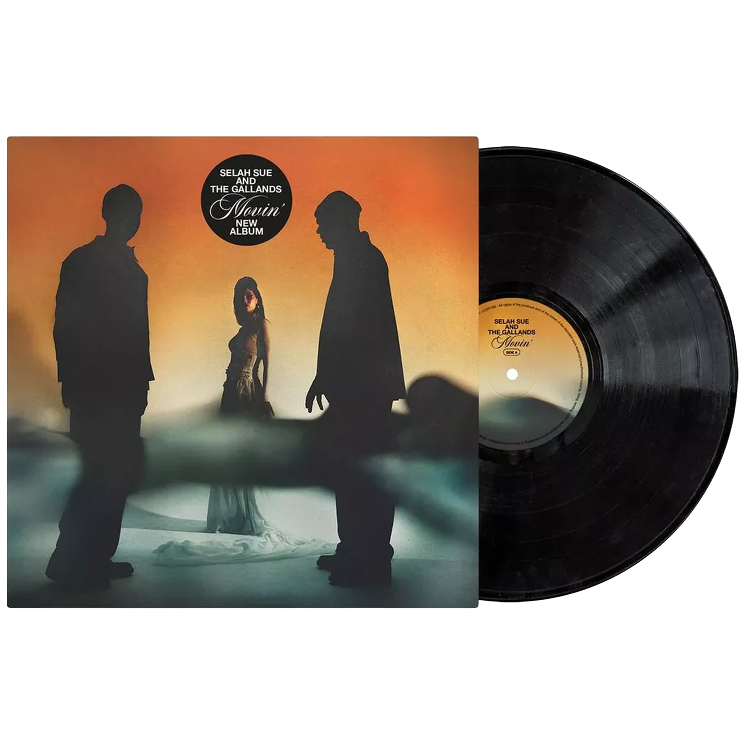 Pochette d'album et disque vinyle de l'album 'Movin'' de Selah Sue.