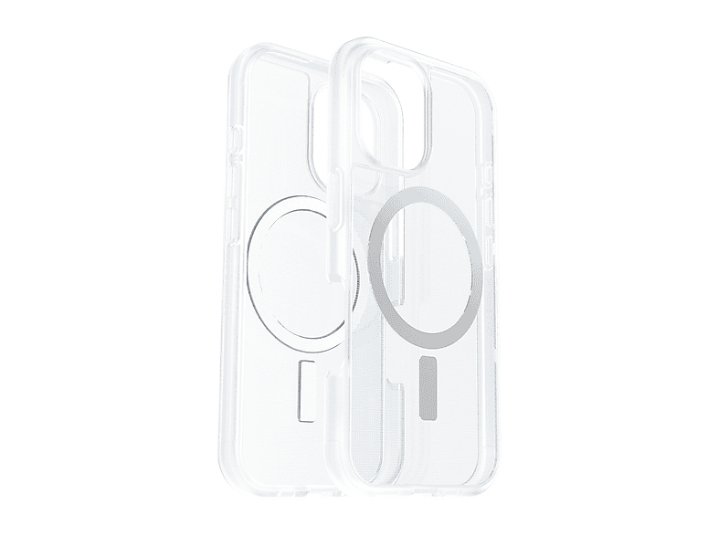 OTTERBOX React Series MagSafe Cover per iPhone 16,super resistente a shock e cadute,ultrasottile, testata norme MIL-STD 810G, Trasparente
