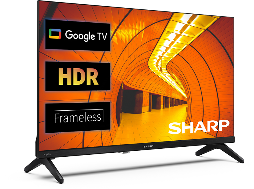 Sharp TV Google TV-vel, HDR-rel és keret nélküli dizájnnal.