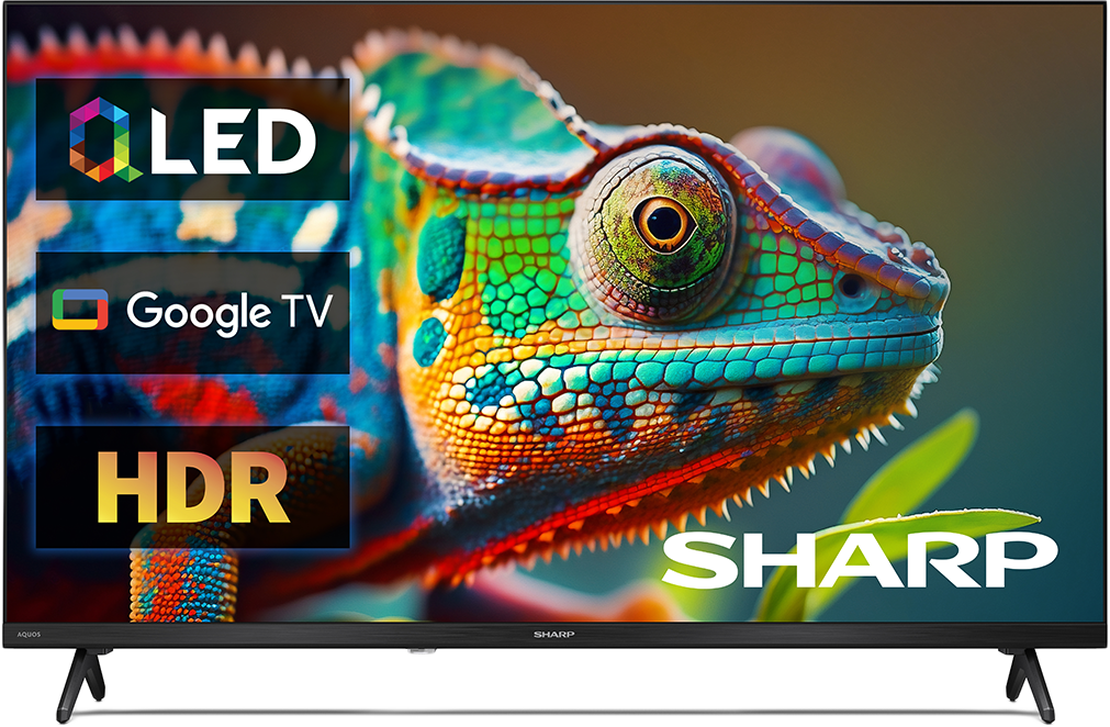 SHARP 32HF3265E HDReady QLED Google TV, 80 cm
