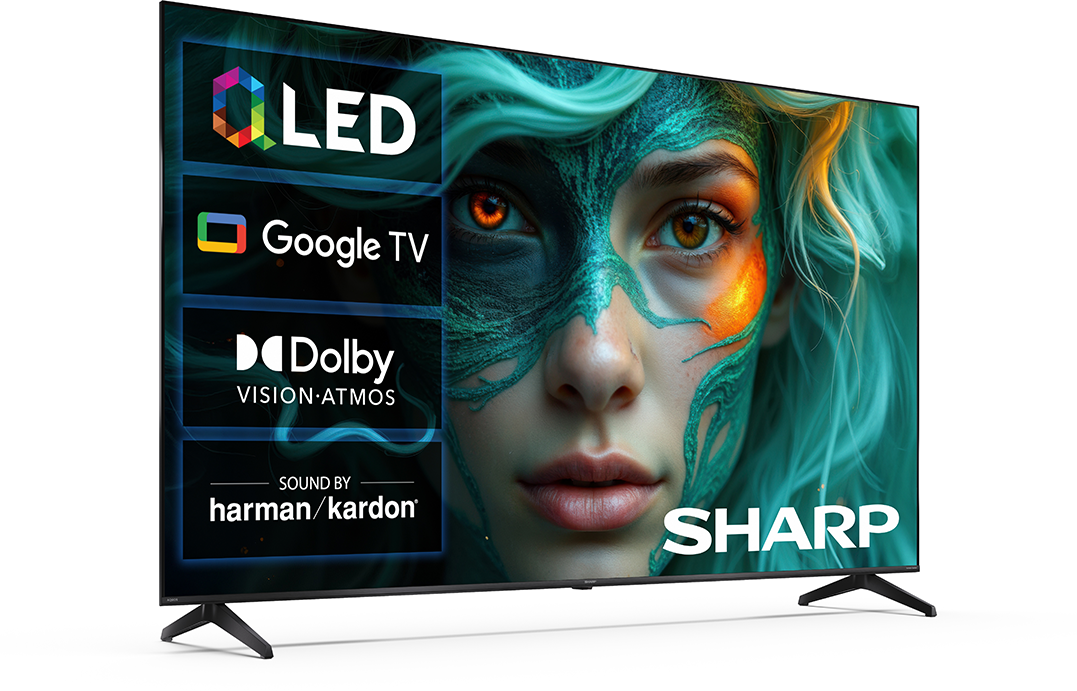 Sharp OLED Google TV Dolby Vision, Harman Kardon hangzással.