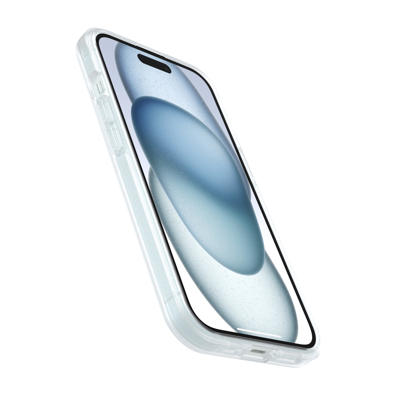 Una custodia trasparente per telefono con uno smartphone.