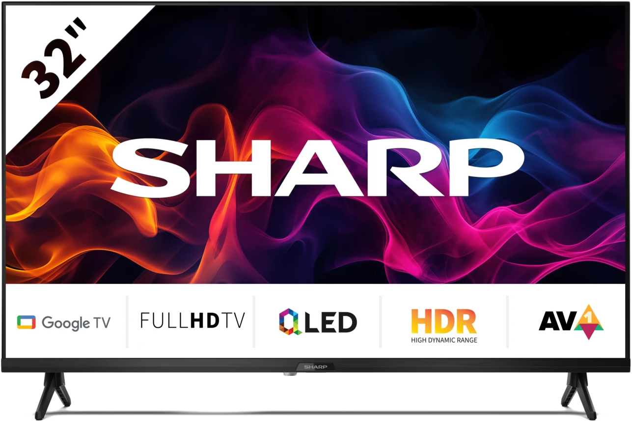 SHARP 32GF3265E Full HD QLED Google TV, 81 cm