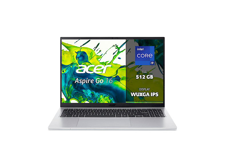 ACER Aspire Go 16 AG16-71P NOTEBOOK, ", processore Intel® Core I9 13900H, Iris® Xᵉ, RAM GB, 512 GB SSD, Silver, Windows 11 Home