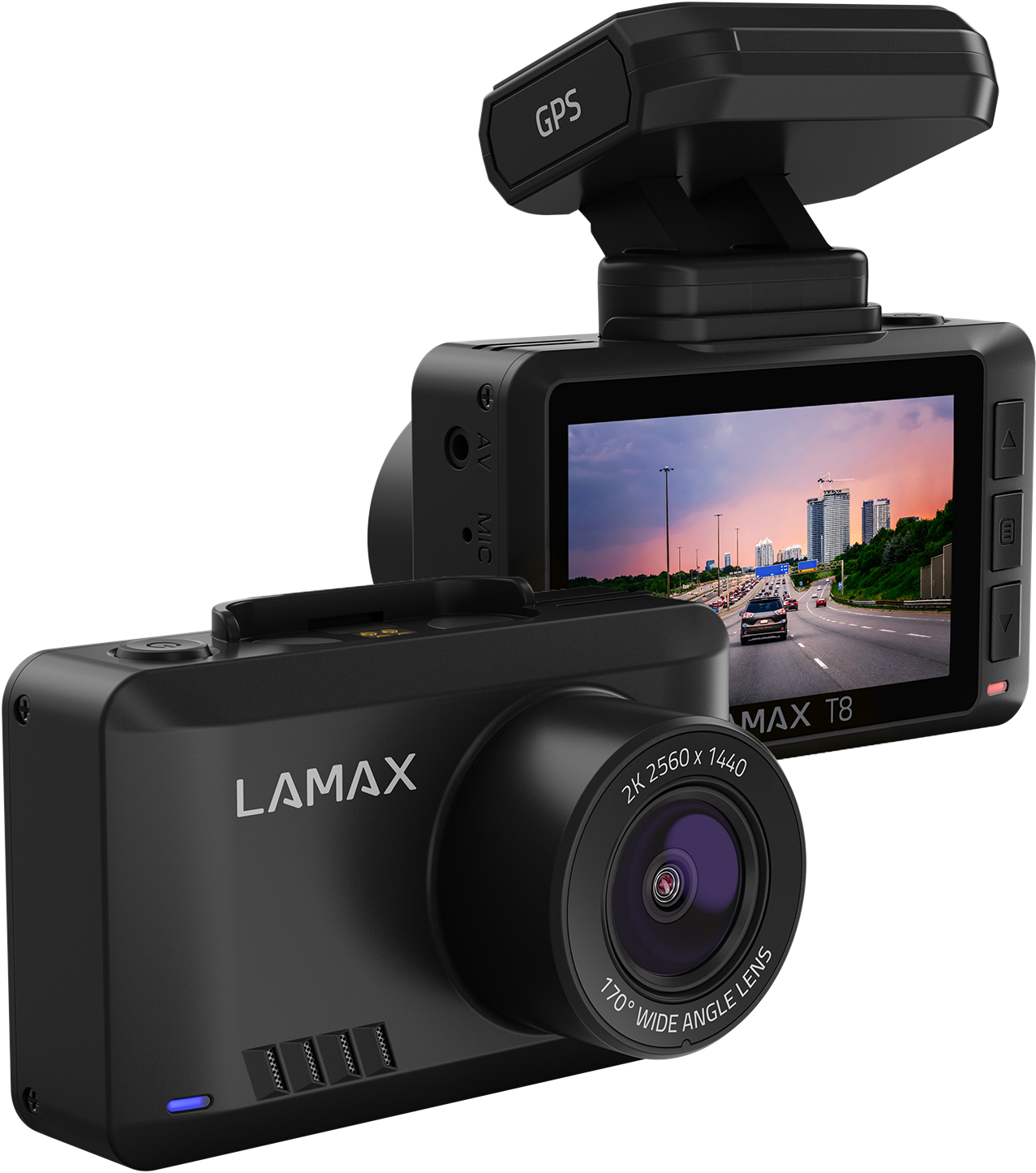 LAMAX T8 menetrögzítő kamera, 2k, 170° széles látószög (LXCDMNNNNT8BA)