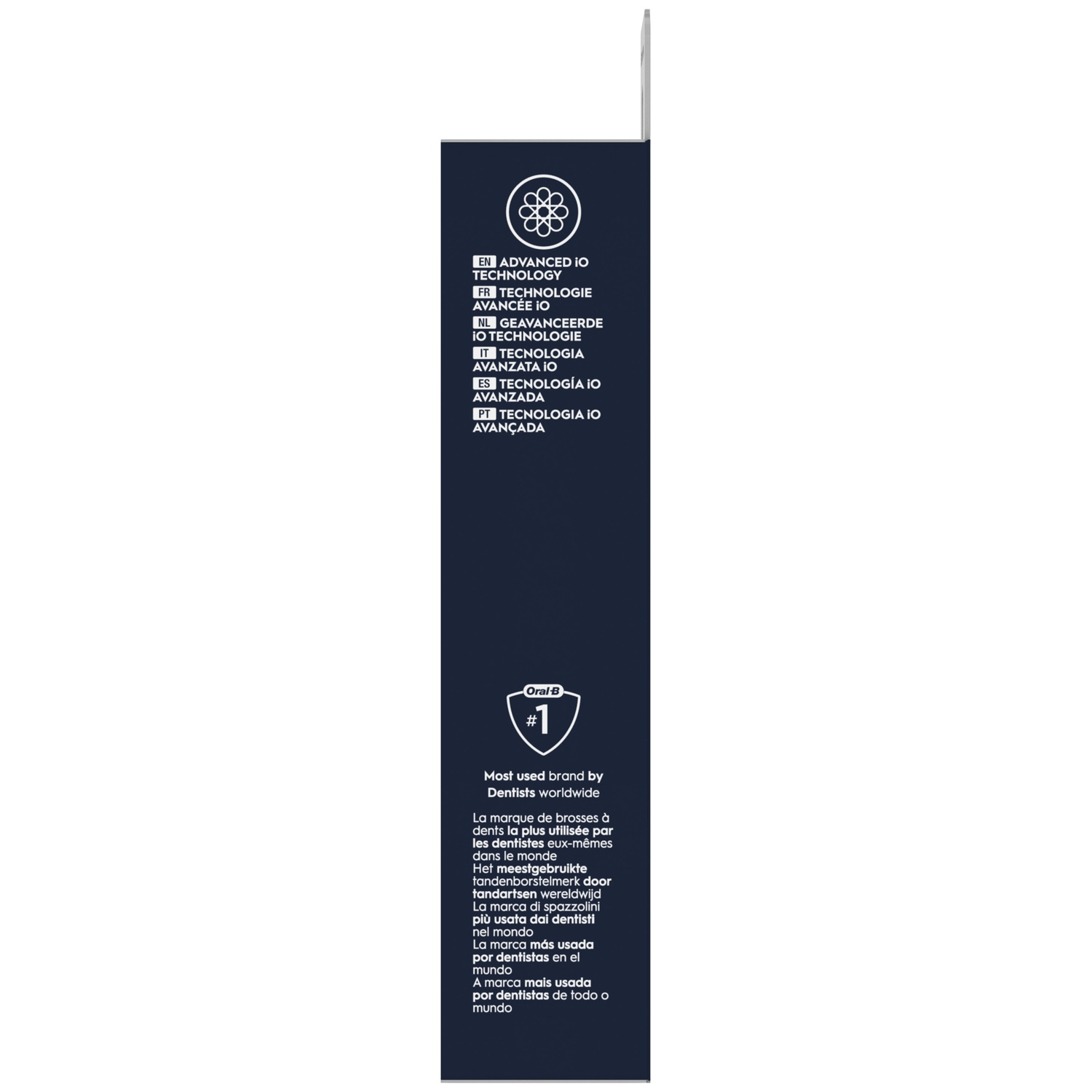 Emballage de brosse à dents Oral-B avec texte multilingue et logo #1.