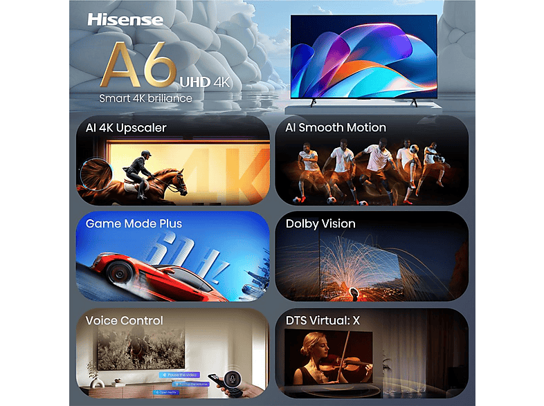 Hisense 55A6S (2026) 55 Zoll UHD Smart TV 4K 60 Hz — Foto 3 von 5