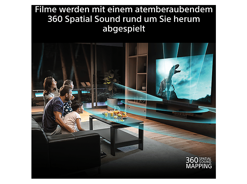 Sony Bravia Theatre Bar 7 + S, Soundbar mit Subwoofer, 5.1.2, Surround Sound von Dolby Atmos®/DTS:X®, 360 Spatial Sound Mapping, Voice Zoom 3 für Sony TV — Foto 2 von 5