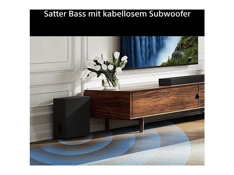 Sony Bravia Theatre Bar 7 + S, Soundbar mit Subwoofer, 5.1.2, Surround Sound von Dolby Atmos®/DTS:X®, 360 Spatial Sound Mapping, Voice Zoom 3 für Sony TV — Foto 3 von 5