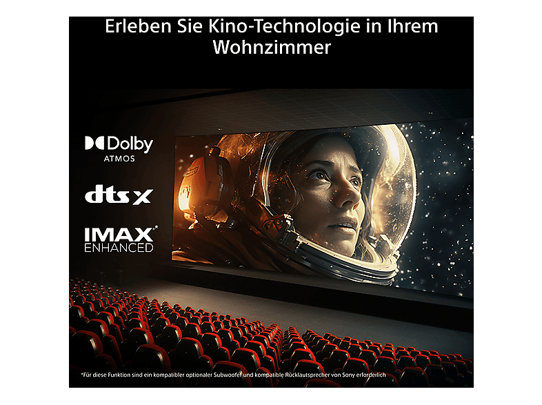 Sony Bravia Theatre Bar 7 + S, Soundbar mit Subwoofer, 5.1.2, Surround Sound von Dolby Atmos®/DTS:X®, 360 Spatial Sound Mapping, Voice Zoom 3 für Sony TV — Foto 4 von 5