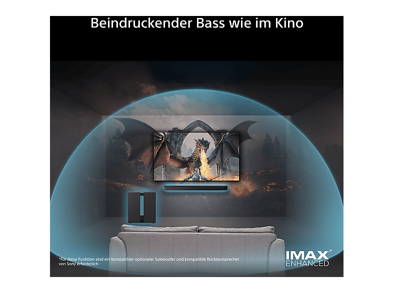 Sony Bravia Theatre Sub 9 (SA-SW9) – Wireless Subwoofer, 600W, Schwarz — Foto 2 von 5