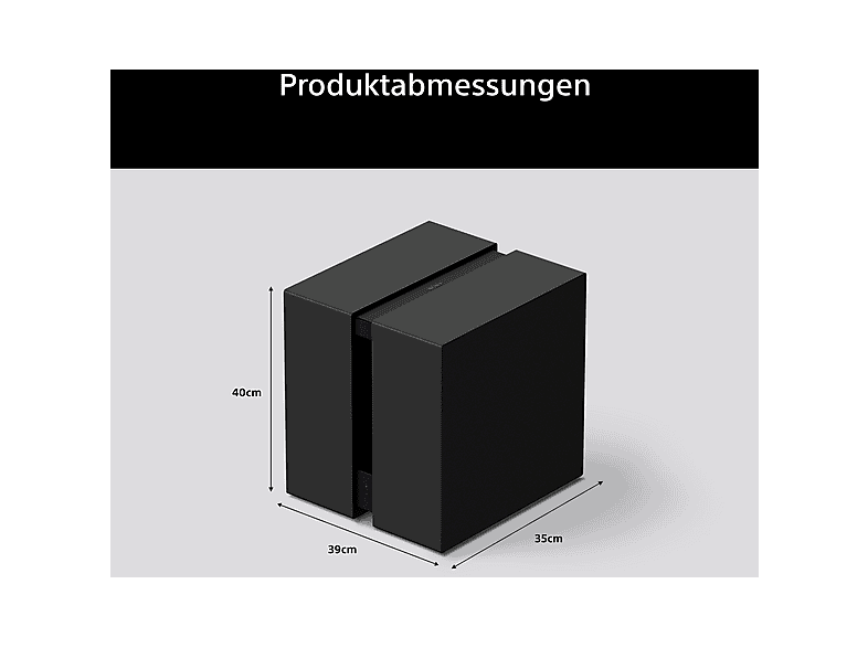 Sony Bravia Theatre Sub 9 (SA-SW9) – Wireless Subwoofer, 600W, Schwarz — Foto 3 von 5