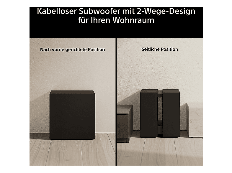 Sony Bravia Theatre Sub 9 (SA-SW9) – Wireless Subwoofer, 600W, Schwarz — Foto 4 von 5