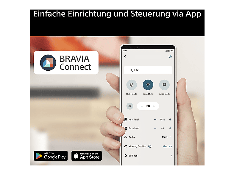 Sony Bravia Theatre Sub 9 (SA-SW9) – Wireless Subwoofer, 600W, Schwarz — Foto 5 von 5