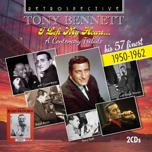 Tony Bennett Albumcover mit Fotos und Text über seine besten Aufnahmen.