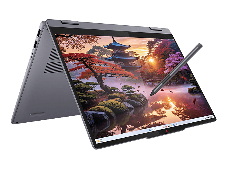 LENOVO-IDEA IdeaPad 5 2-in-1 14AKP10, Copilot+ PC, Convertible 2 in 1 Laptop, mit 14 Display Touchscreen, AMD Ryzen™ AI 340 Prozessor (16 MB Cache, bis zu 4.8 GHz), 16 GB RAM, 512 SSD, Radeon™ 840M, Luna Grey, Windows 11 Home