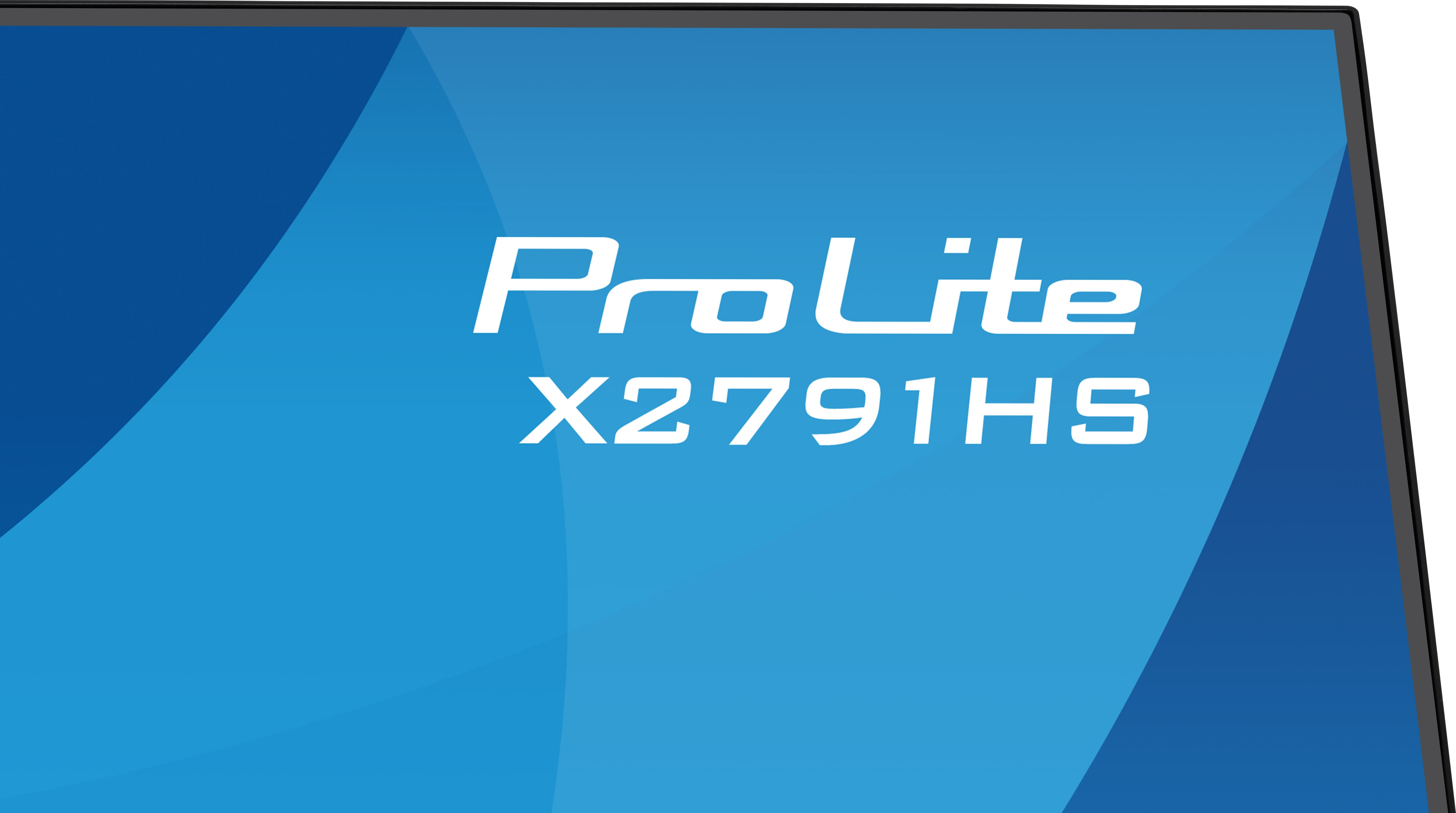 Ekran monitora wyświetla ProLite X2791HS białym tekstem.