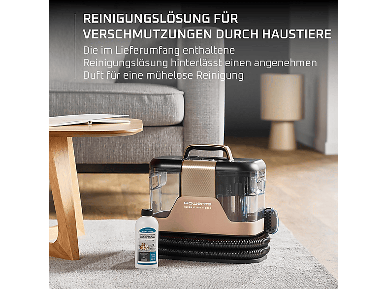 Rowenta IN 7021 Clean It Hot & Cold Fleckenreiniger, Braun — Foto 4 von 5