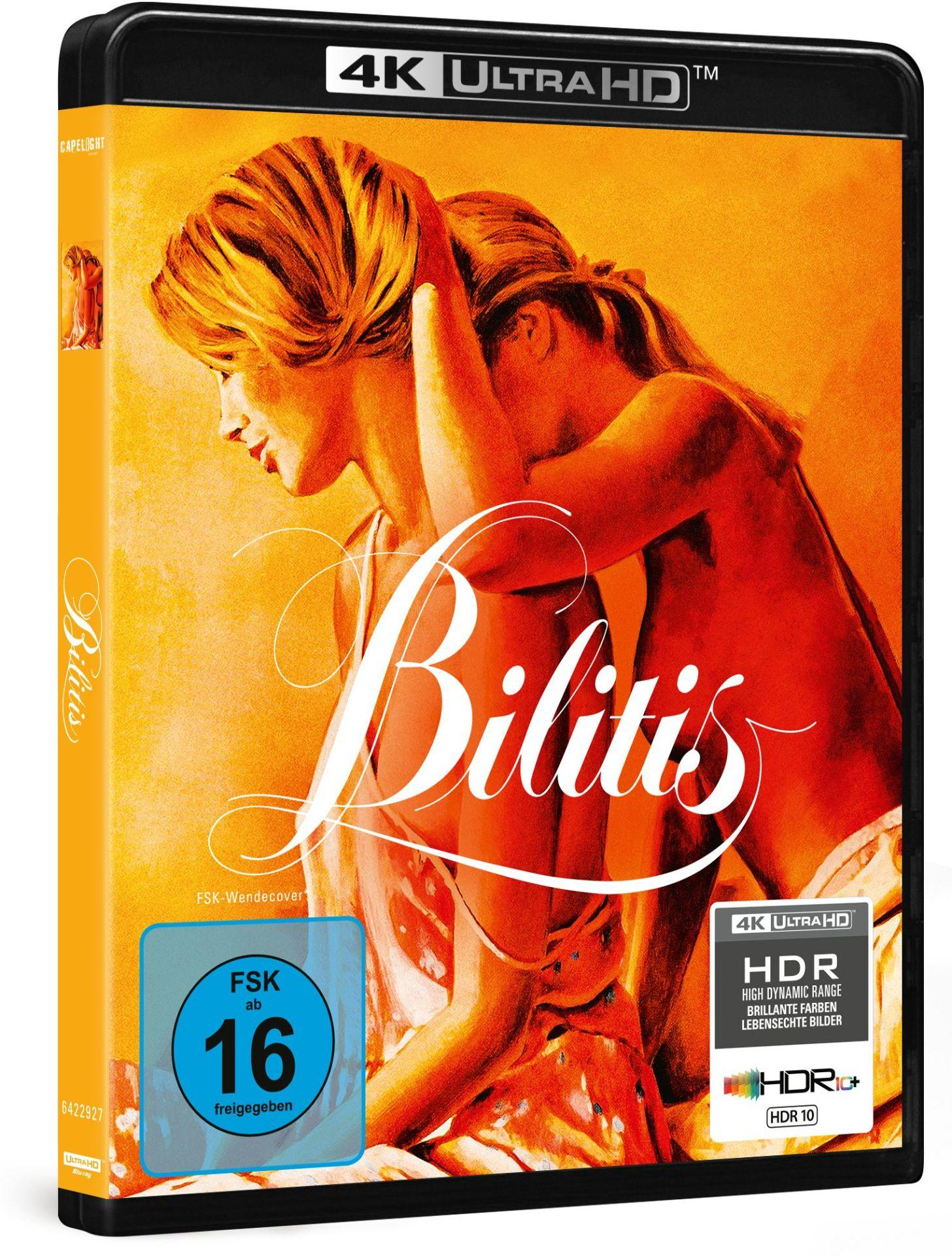 Zwei Frauen im warmen Licht, "Bilitis" 4K Ultra HD Blu-ray Hülle.