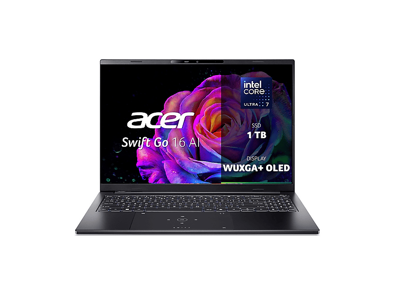 ACER Swift Go 16 AI SFG16-74 NOTEBOOK, '', processore Intel® Core Ultra 7 256V, Arc™ GPU, RAM GB, 1024 GB SSD, Black, Windows 11 Home