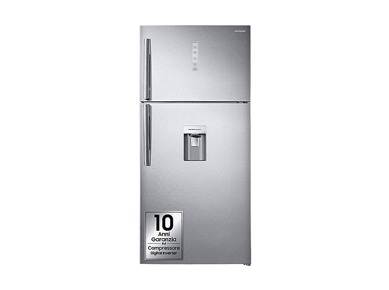 FRIGORIFERO DOPPIA PORTA SAMSUNG RT62K711RSL/ES, Capacità netta totale 620 l, Rumorosità: 39 dB(A), LAN wireless, Dispenser acqua, 4 ripiani, Dimensioni: L 83,6 cm A 186,2 P 78,8 cm, Inox, Classe E