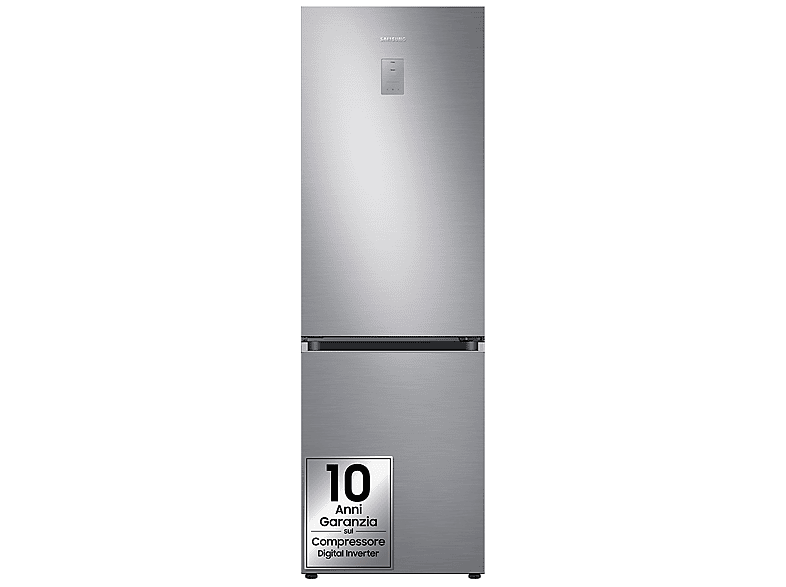 FRIGORIFERO COMBINATO SAMSUNG RB34C775CS9/EF, Capacità netta totale 344 l, Rumorosità: 35 dB(A), LAN wireless, 4 ripiani, Dimensioni: L 59,5 cm A 185,3 P 65,8 cm, Metal Inox, Classe C