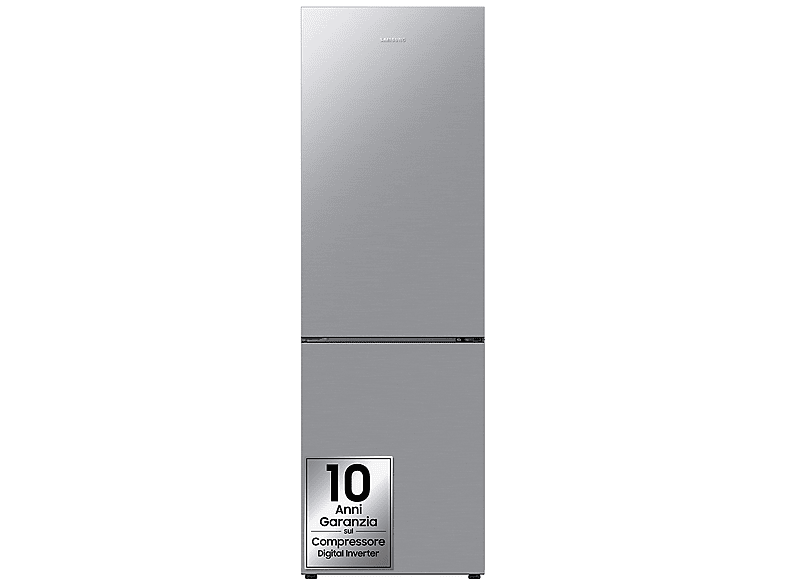 FRIGORIFERO COMBINATO SAMSUNG RB33B610ESA/EF, Capacità netta totale 344 l, Rumorosità: 35 dB(A), 4 ripiani, Dimensioni: L 59,5 cm A 185,3 P 65,8 cm, Silver, Classe E