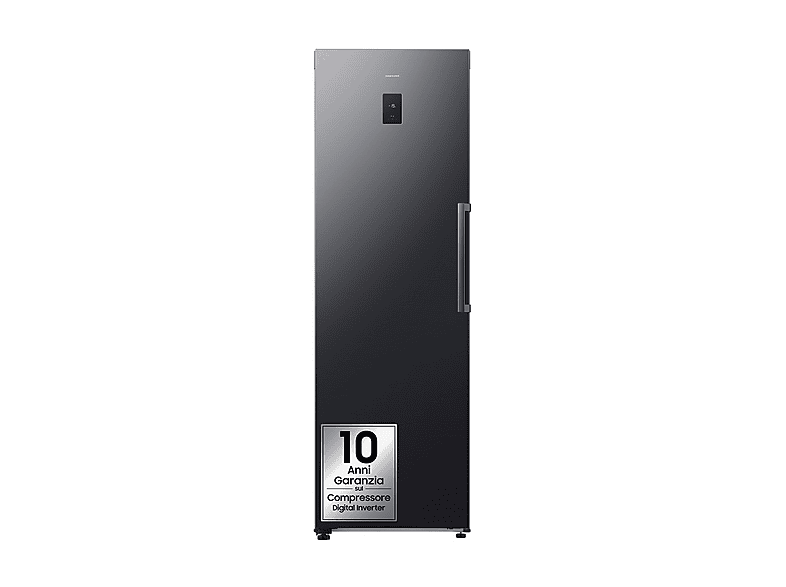 SAMSUNG RZ70H32HDFEF Congelatore verticale, Capacità netta 323 l, dimensioni: L 59,5 cm, A 185 P 66,4 Rumorosità 36 dB(A), 4 cassetti, Nero, Classe D