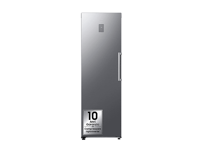 SAMSUNG RZ70H32HDTEF Congelatore verticale, Capacità netta 323 l, dimensioni: L 59,5 cm, A 185 P 66,4 Rumorosità 36 dB(A), 4 cassetti, Metal Inox, Classe D