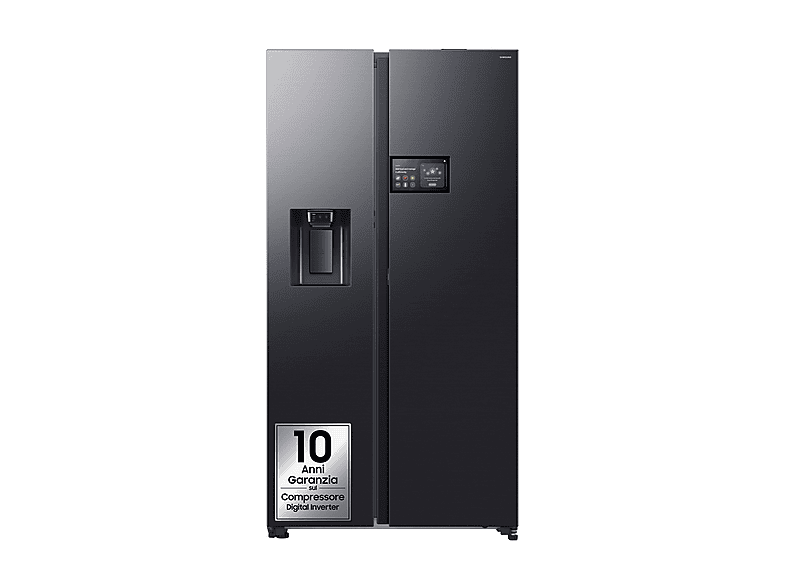 Frigorifero americano SAMSUNG RS90F64EDFEF, Sistema Multi Flow: No; raffreddamento frigorifero: No Frost; congelatore: Frost, Capacità netta totale 621 l, Rumorosità: 36 dB(A), LAN wireless, Dispenser acqua, ghiaccio, Dimensioni: L 91,2 cm A 178,4 P 72,6 