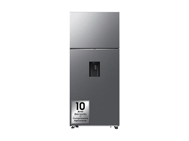 FRIGORIFERO DOPPIA PORTA SAMSUNG RT53DG7B14S9EF, Capacità netta totale 528 l, Rumorosità: 37 dB(A), LAN wireless, Dispenser acqua, ghiaccio, 4 ripiani, Dimensioni: L 79 cm A 185,5 P 72,5 cm, Metal Inox, Classe E