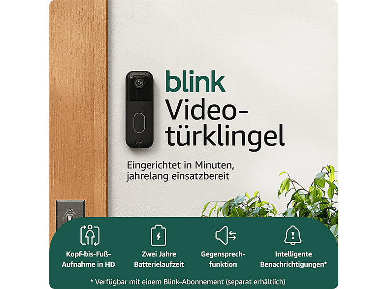 BLINK Sicherheits-Set für das gesamte Zuhause, Video-Türklingel + Überwachungskamera