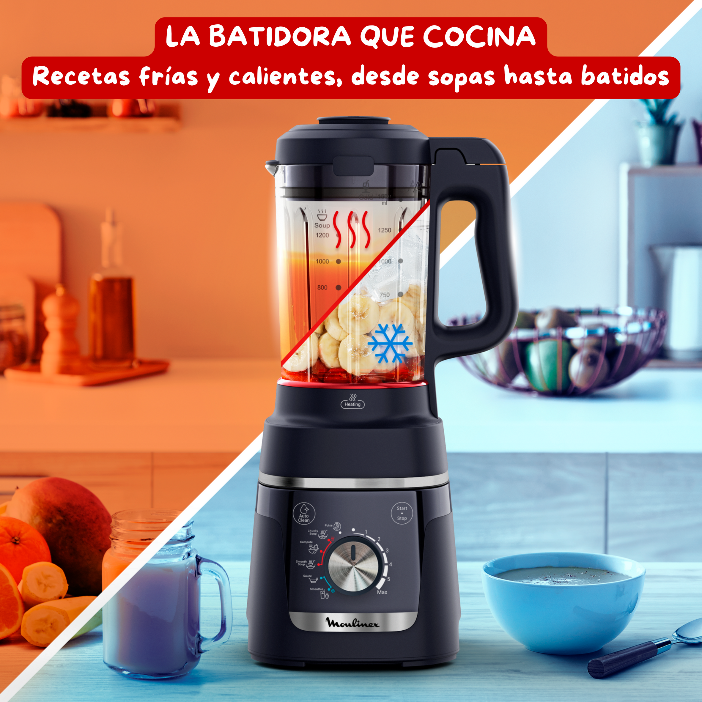 La batidora que cocina. Recetas frías y calientes, desde sopas hasta batidos