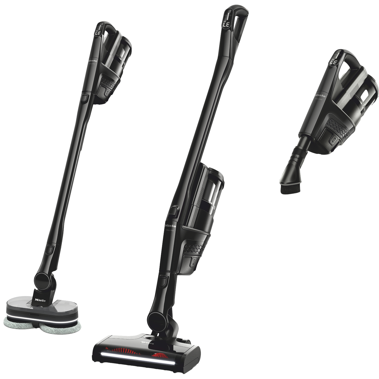 MIELE Triflex HX3 Steelstofzuiger incl. kruimelzuiger Accuduur 70 min Obsidiaanzwart (OBSW)