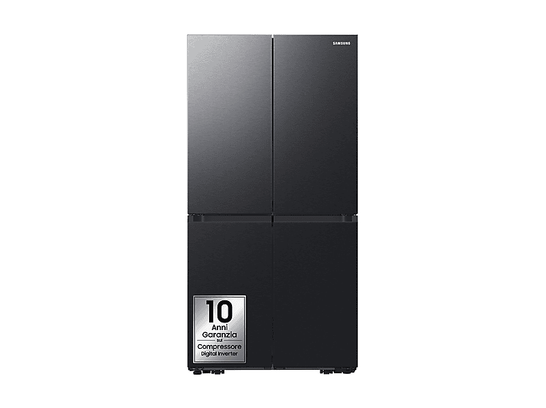 Frigorifero americano SAMSUNG RF65DG960EB1EF, Sistema Multi Flow: No; raffreddamento frigorifero: No Frost; congelatore: Frost, Capacità netta totale 646 l, Rumorosità: 37 dB(A), LAN wireless, Dispenser acqua, Dimensioni: L 91 cm A 183 P 72,3 cm, Antracit