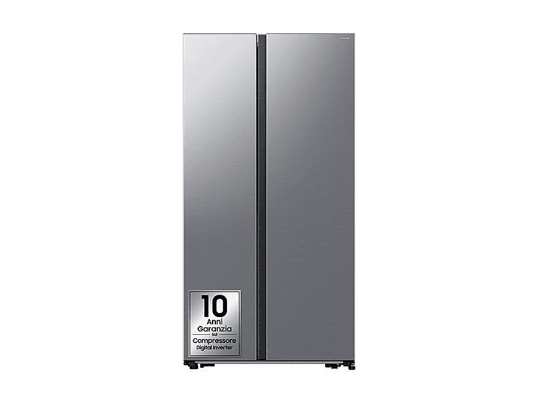 Frigorifero americano SAMSUNG RS57DG400EM9EF, Sistema Multi Flow: No; raffreddamento frigorifero: No Frost; congelatore: Frost, Capacità netta totale 583 l, Rumorosità: 37 dB(A), LAN wireless, Dimensioni: L 91,2 cm A 178 P 65,4 cm, Metal Inox, Classe E