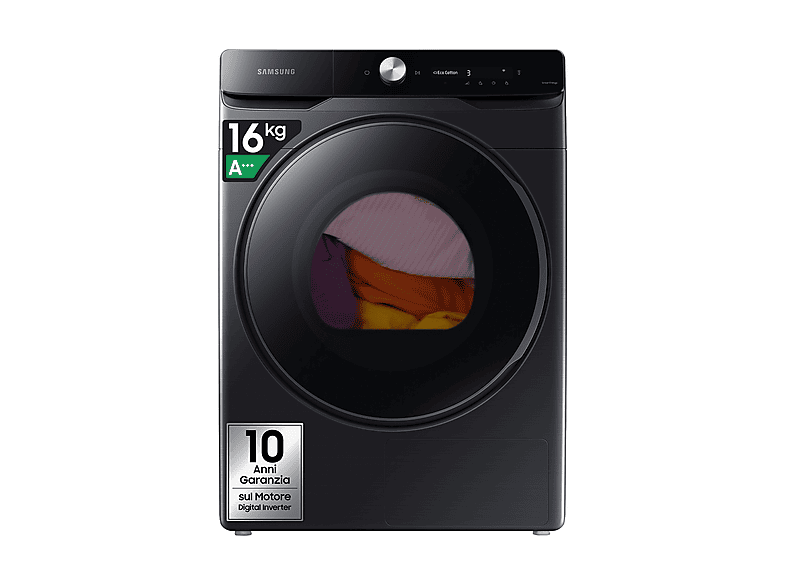 Samsung DV16DG8600BVU3 16kg — per chi lava a ceste, non a carichi