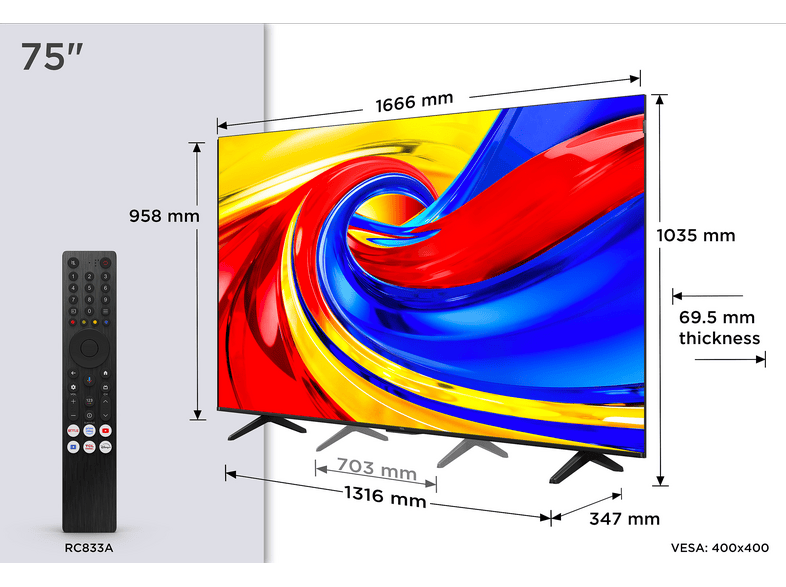 TCL 75P7L (2026) 75 Zoll Premium QLED TV — Foto 2 von 5